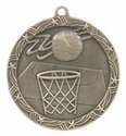 Shooting Star 2 1/2" Medal (Basketball)