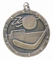 Shooting Star 2 1/2" Medal (Hockey)