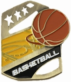Basketball Cobra Kickstand Gold Award Medal