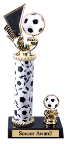 spinning trophy figure