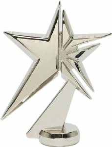 4 3/4" Zenith Star Silver Metal Trophy Figure
