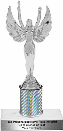 Single Column Silver Trophy Kit with Marble 10SGL-S