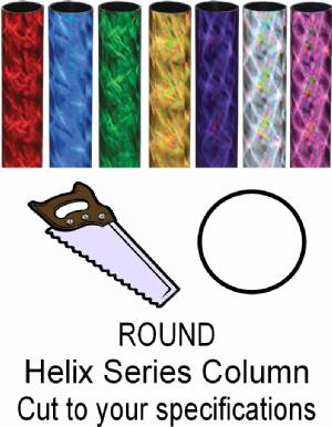 Round Helix Trophy Column - Cut to Length