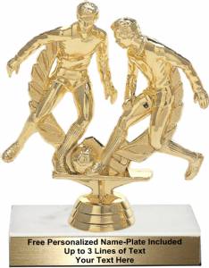 5 1/2" Soccer Double Action Trophy Kit
