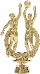 6 1/4" Basketball Double Action Male Trophy Figure Gold