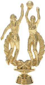 6 1/4" Basketball Action Female Trophy Figure Gold