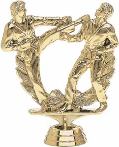 5" Karate Double Action Male Trophy Figure Gold