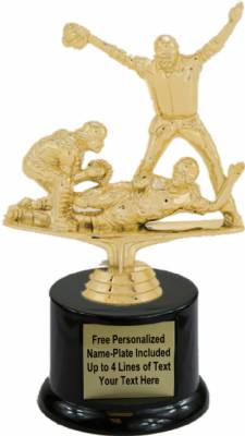 6 3/4" Triple Action Softball Trophy Kit with Pedestal Base