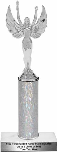 Single Column Silver Trophy Kit with Marble 14SGL-S