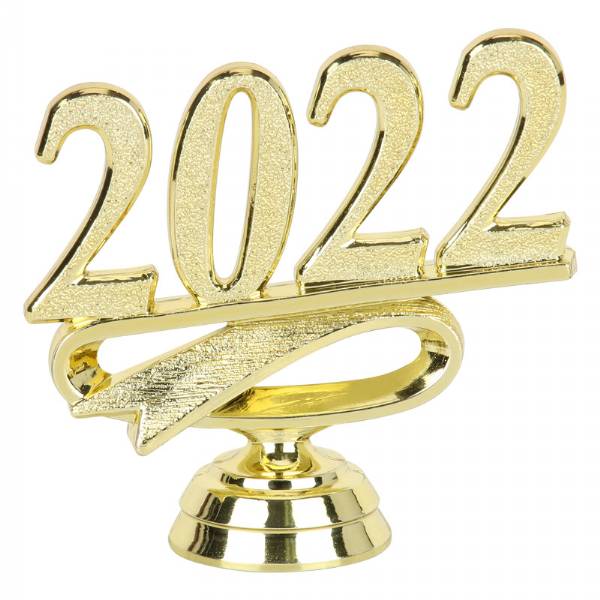2 1/2" Gold "2022" Year Date Trophy Trim Piece