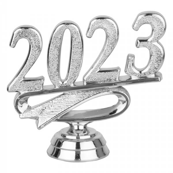 2 1/2" Silver "2023" Year Date Trophy Trim Piece