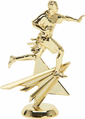 Gold 6" Flag Football Male Star Series Trophy Figure