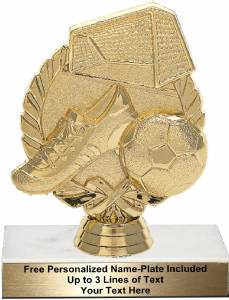 4 7/8" Wreath Soccer with Ball Trophy Kit