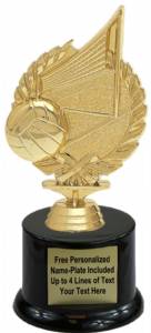 7 1/4" Wreath Series Volleyball Trophy Kit with Pedestal Base