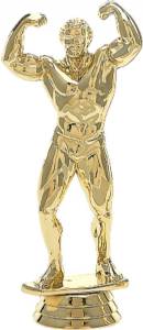 5 1/4" Body Builder Male Gold Trophy Figure