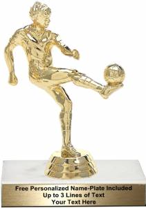 5 1/4" Soccer Kicker Male Trophy Kit