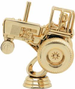 4 1/2" Tractor Pull Gold Trophy Figure