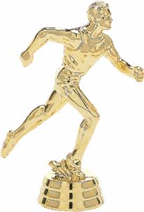 4" Track Male Gold Trophy Figure