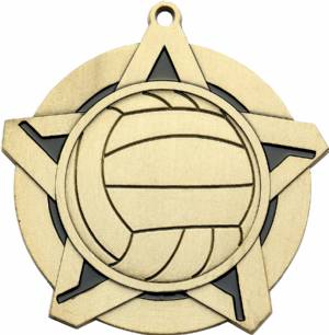 2 1/4" Super Star Series Volleyball Award Medal #2