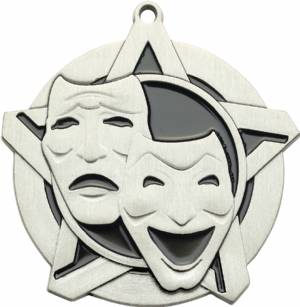 2 1/4" Super Star Series Drama Award Medal #3