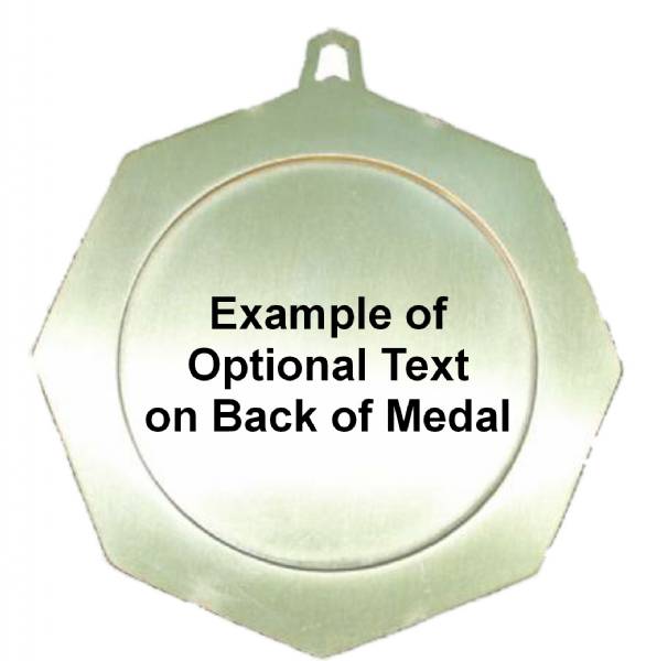 Red Blue Ribbon Awareness 3" Award Medal #6