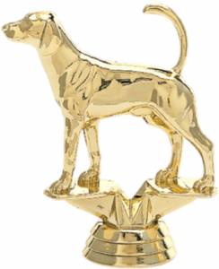 4" Fox Hound Trophy Figure Gold
