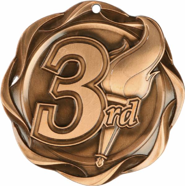 3" 1st 2nd 3rd Place - Fusion Series Award Medal #4