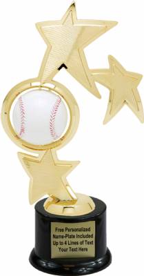 10" Baseball Spinner Trophy Kit with Pedestal Base