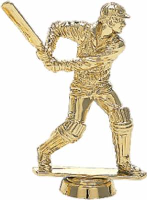 3" Cricket Batsman Gold Trophy Figure