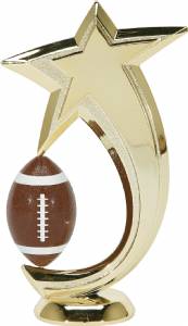 6" Football Shooting Star Spinning Trophy Figure