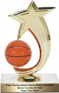 6 3/4" Basketball Shooting Star Spinning Trophy Kit