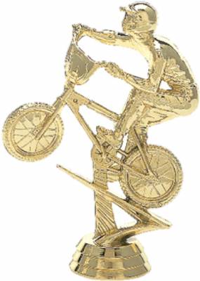 4 3/4" BMX Bike Gold Trophy Figure