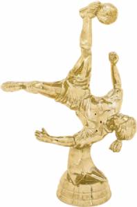 5 1/2" Action Soccer Female Gold Trophy Figure