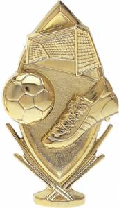 5 3/4" Soccer Sports Gold Trophy Figure
