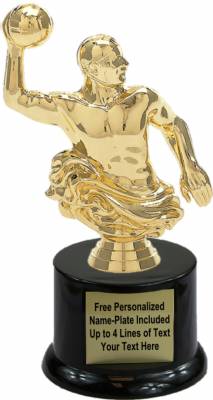 7" Water Polo Male Trophy Kit with Pedestal Base