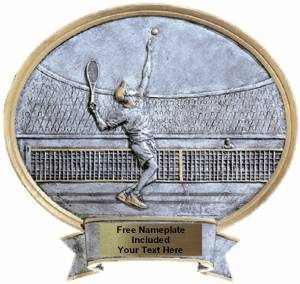 Tennis Male - Legend Series Resin Award 8 1/2" x 8"