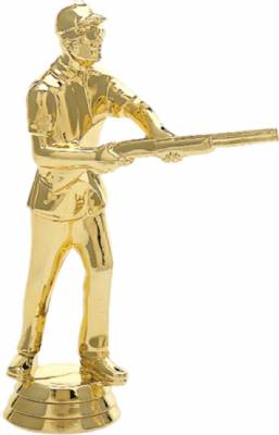5" Skeet Shooter Male Gold Trophy Figure