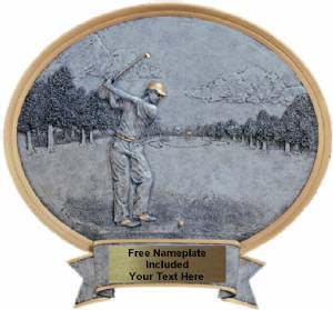 Golf Male - Legend Series Resin Award 6 1/2" x 6"