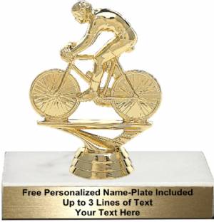 4 1/2" Bicycle Rider Male Trophy Kit