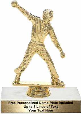 5 3/4" Cricket Bowler Male Trophy Kit