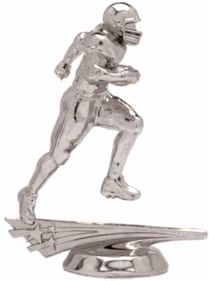 5" All Star Football Male Silver Trophy Figure
