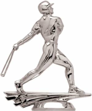 5" All Star Baseball Male Silver Trophy Figure