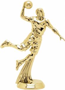 5 3/8" All Star Basketball Male Trophy Figure Gold