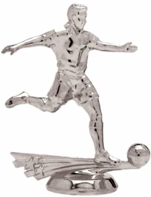5" All Star Soccer Male Silver Trophy Figure