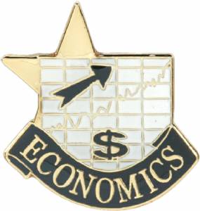 Economics Lapel Pin with Presentation Box