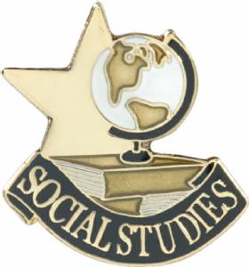 Social Studies Lapel Pin with Presentation Box