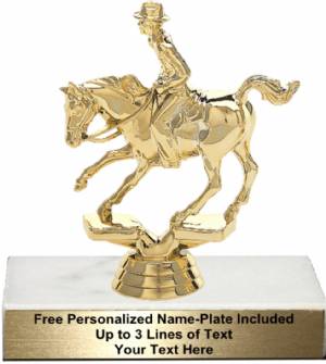 5 1/4" Cutting Horse Male Rider Trophy Kit