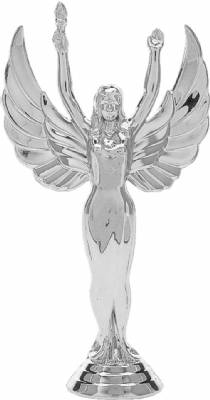 7 1/2" Victory Female Silver Trophy Figure