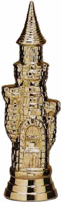5 3/4" Castle Chess Gold Trophy Figure