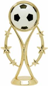 6" Color Sport Soccer Gold Trophy Figure